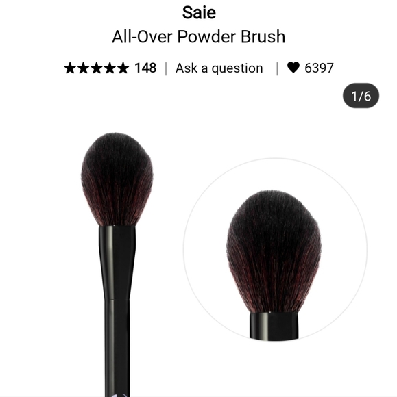 NIB SAIE ALL OVER POWDER BRUSH - Picture 1 of 15